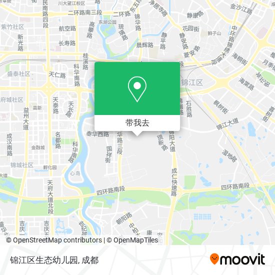 锦江区生态幼儿园地图
