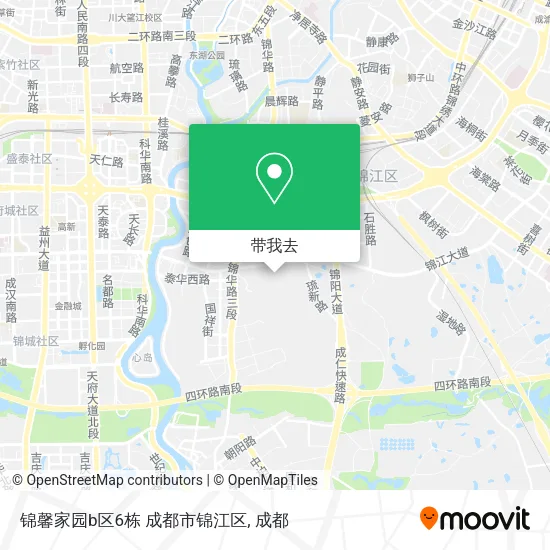 锦馨家园b区6栋 成都市锦江区地图