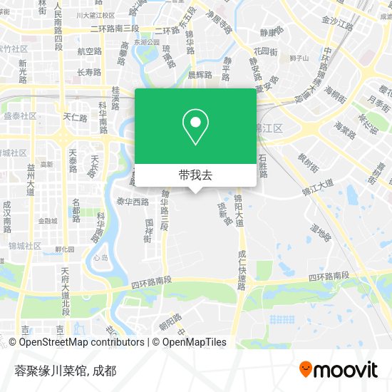 蓉聚缘川菜馆地图