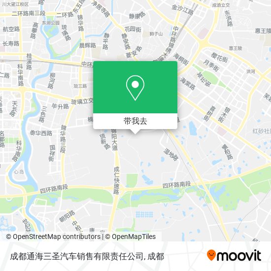 成都通海三圣汽车销售有限责任公司地图