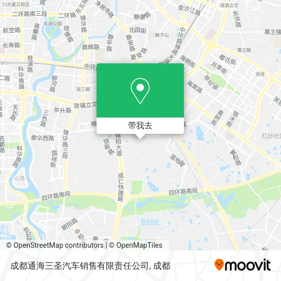 成都通海三圣汽车销售有限责任公司地图