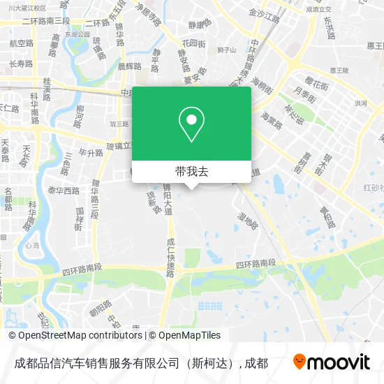 成都品信汽车销售服务有限公司（斯柯达）地图