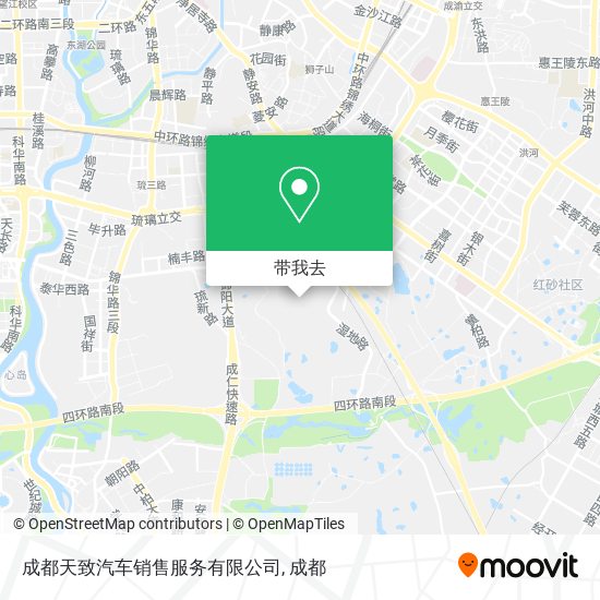 成都天致汽车销售服务有限公司地图