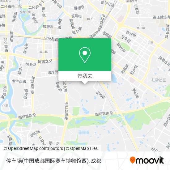 停车场(中国成都国际赛车博物馆西)地图