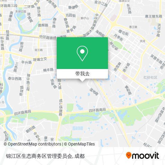 锦江区生态商务区管理委员会地图