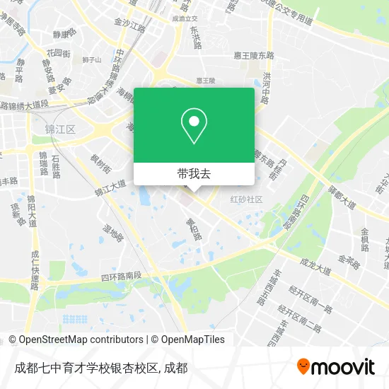 成都七中育才学校银杏校区地图