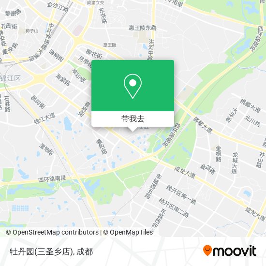 牡丹园(三圣乡店)地图