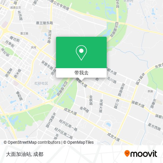 大面加油站地图