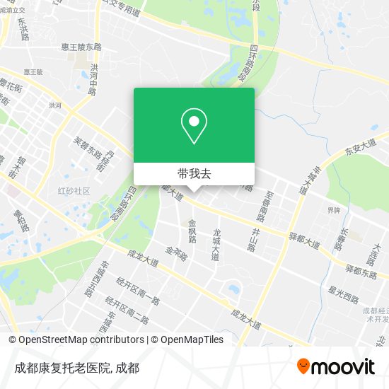 成都康复托老医院地图