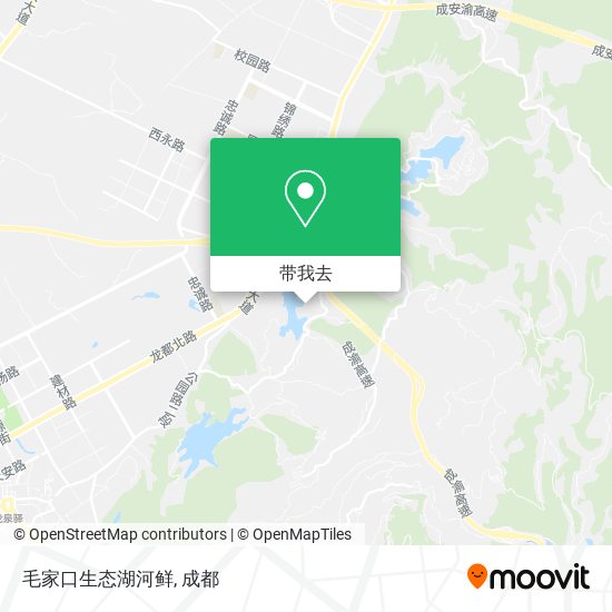 毛家口生态湖河鲜地图