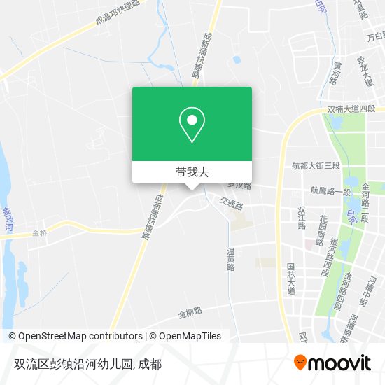 双流区彭镇沿河幼儿园地图