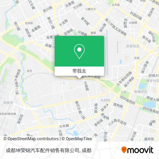 成都坤荣锦汽车配件销售有限公司地图