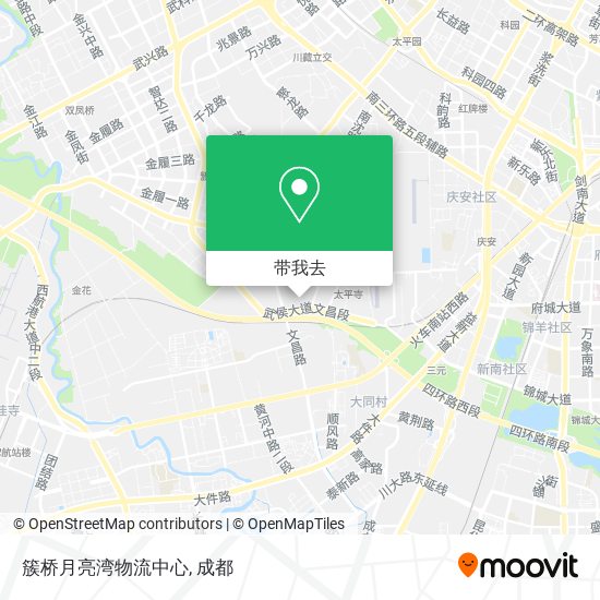 簇桥月亮湾物流中心地图