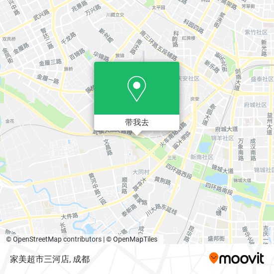 家美超市三河店地图