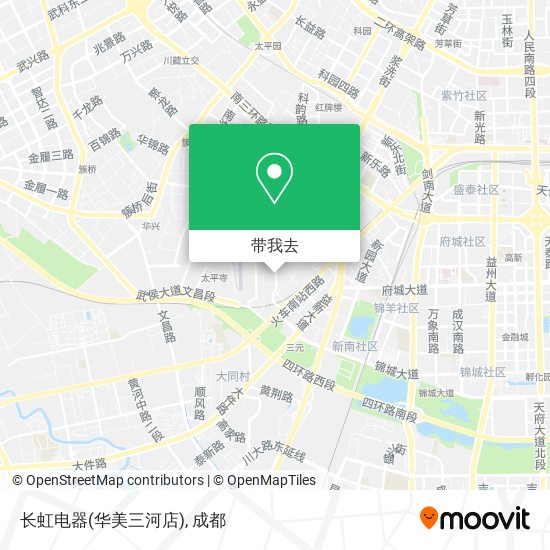 长虹电器(华美三河店)地图