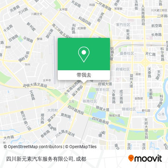 四川新元素汽车服务有限公司地图