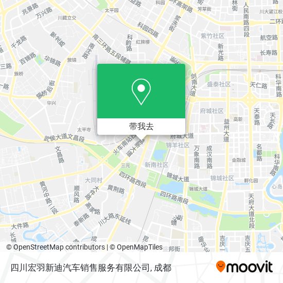 四川宏羽新迪汽车销售服务有限公司地图