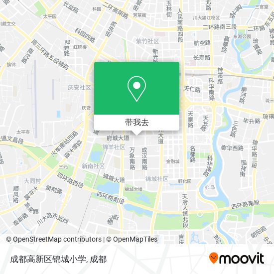 成都高新区锦城小学地图