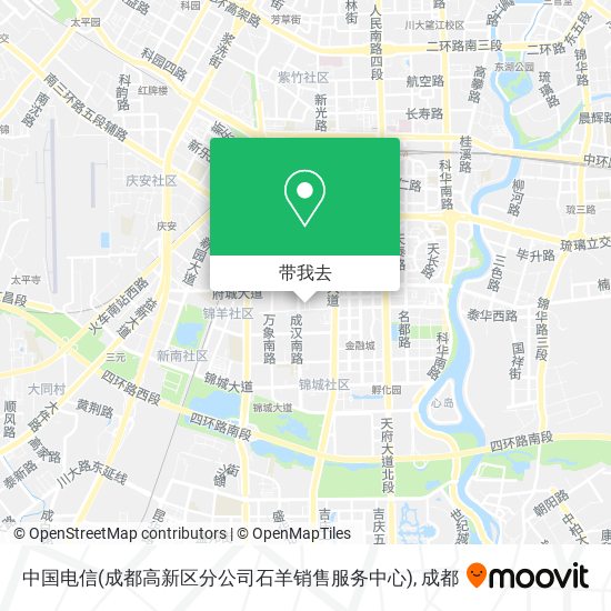 中国电信(成都高新区分公司石羊销售服务中心)地图