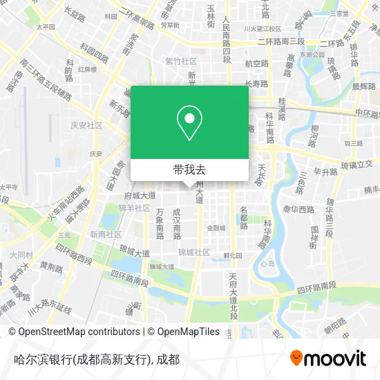 哈尔滨银行(成都高新支行)地图