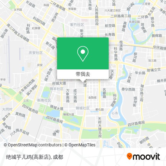 绝城芋儿鸡(高新店)地图