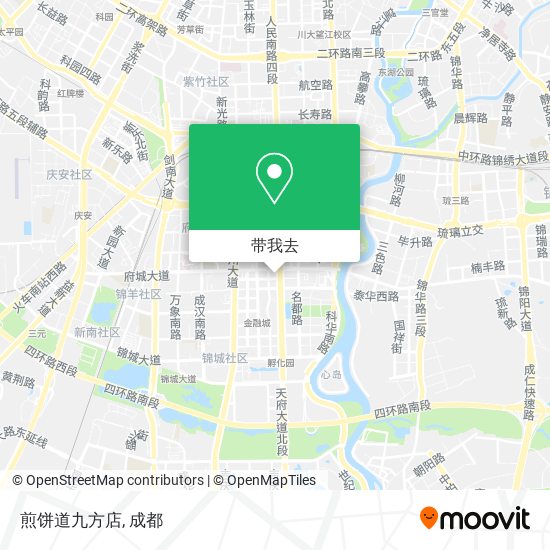 煎饼道九方店地图