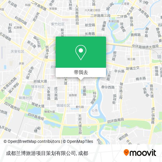 成都兰博旅游项目策划有限公司地图