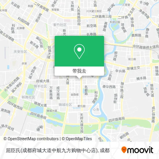 屈臣氏(成都府城大道中航九方购物中心店)地图