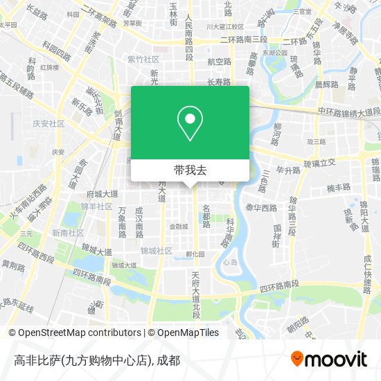 高非比萨(九方购物中心店)地图