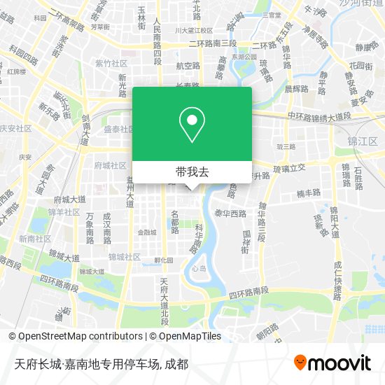 天府长城·嘉南地专用停车场地图