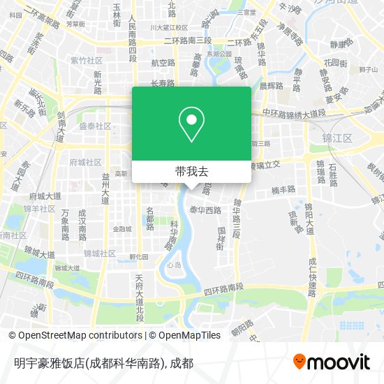 明宇豪雅饭店(成都科华南路)地图