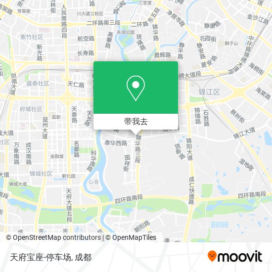 天府宝座-停车场地图