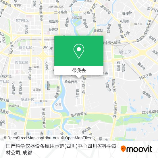 国产科学仪器设备应用示范(四川)中心四川省科学器材公司地图