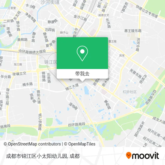 成都市锦江区小太阳幼儿园地图