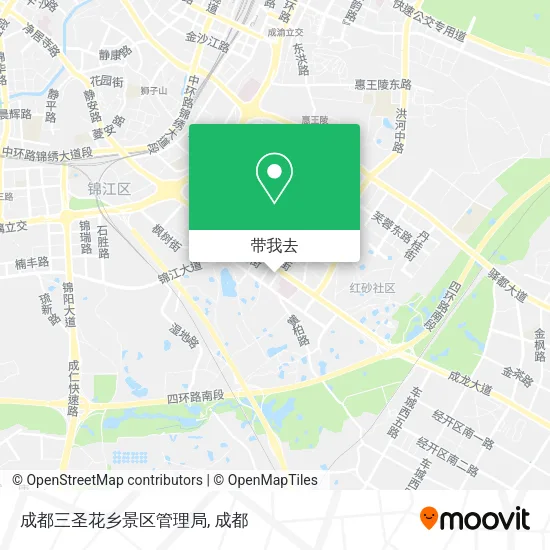 成都三圣花乡景区管理局地图