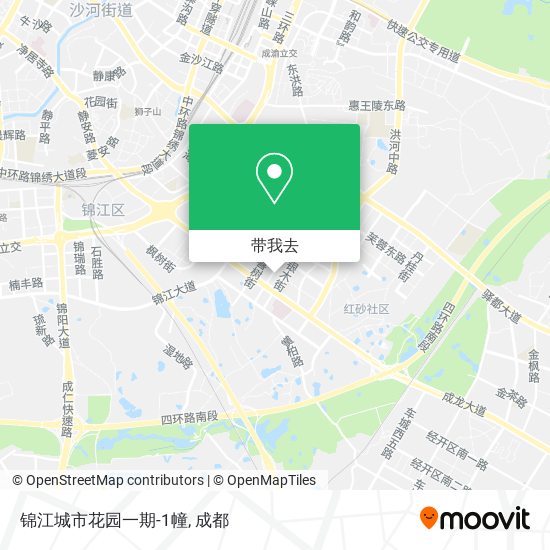 锦江城市花园一期-1幢地图