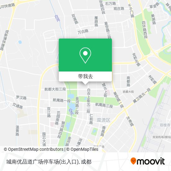 城南优品道广场停车场(出入口)地图