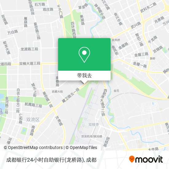 成都银行24小时自助银行(龙桥路)地图
