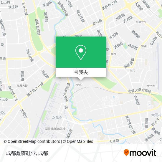 成都鑫森鞋业地图