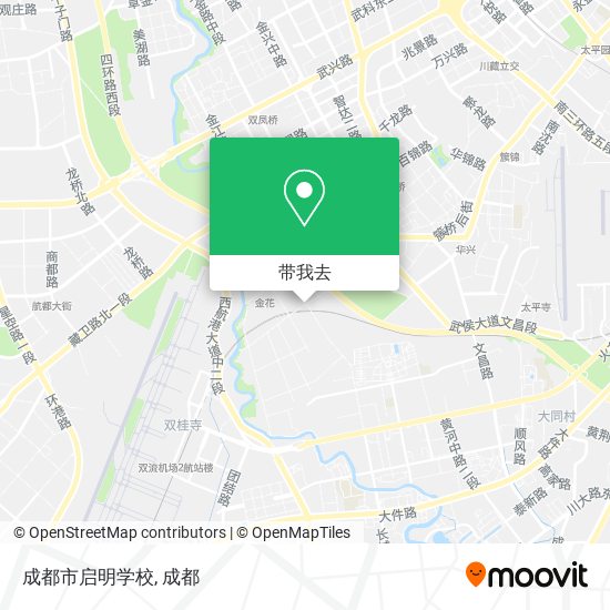 成都市启明学校地图