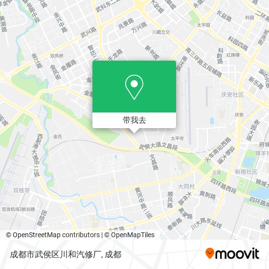 成都市武侯区川和汽修厂地图