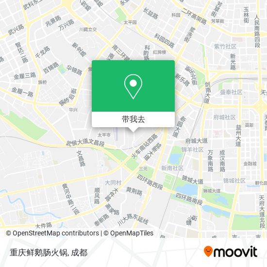 重庆鲜鹅肠火锅地图