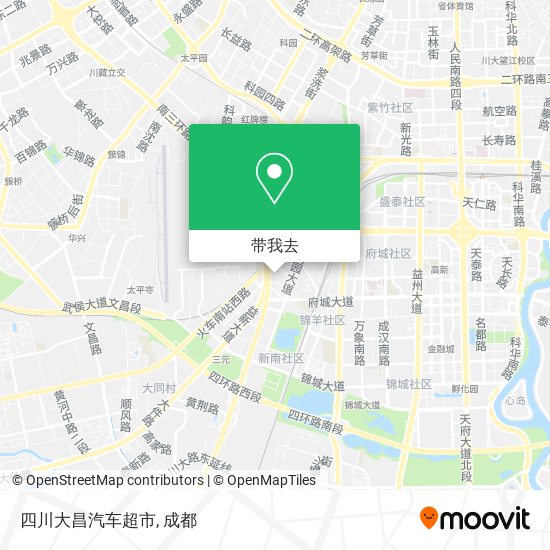四川大昌汽车超市地图