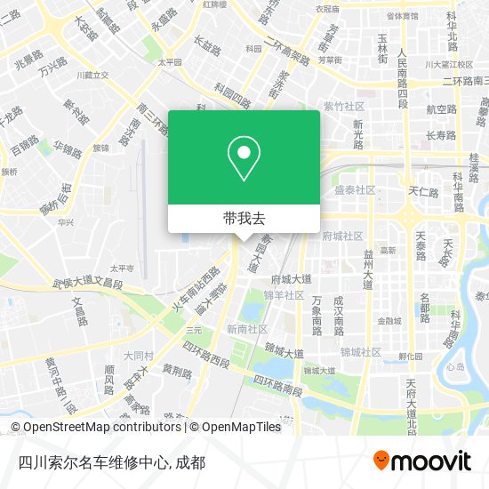 四川索尔名车维修中心地图