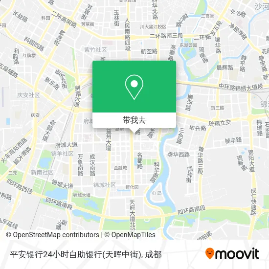 平安银行24小时自助银行(天晖中街)地图