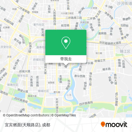 宜宾燃面(天顺路店)地图