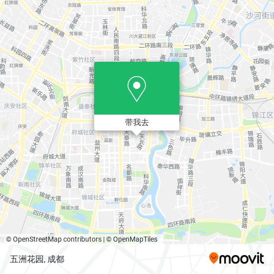 五洲花园地图