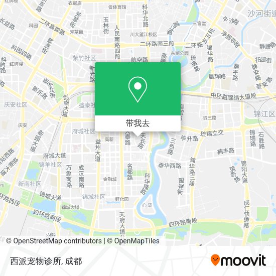西派宠物诊所地图