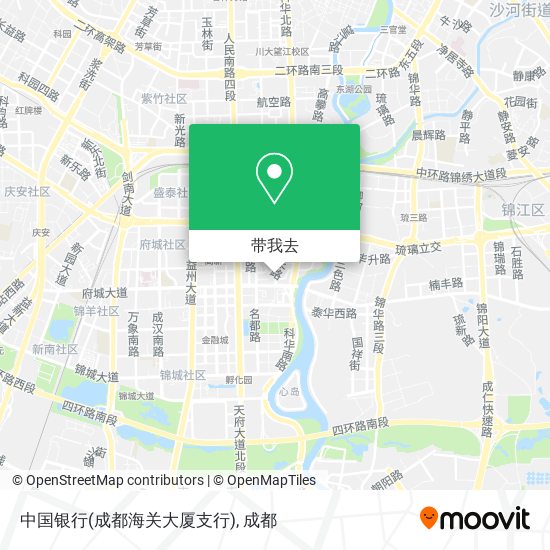 中国银行(成都海关大厦支行)地图
