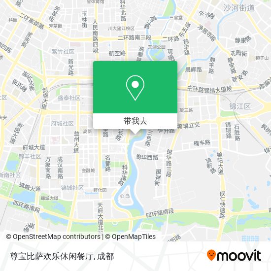 尊宝比萨欢乐休闲餐厅地图